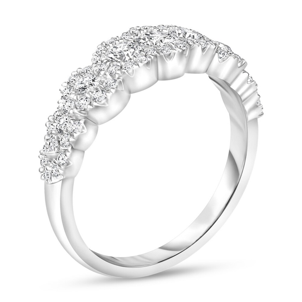 Diamond Anniversary Ring 3/4 ct tw Round 14K White Gold OmxP8ltf Diamond Anniversary Ring 3/4 ct tw Round 14K White Gold OmxP8ltf