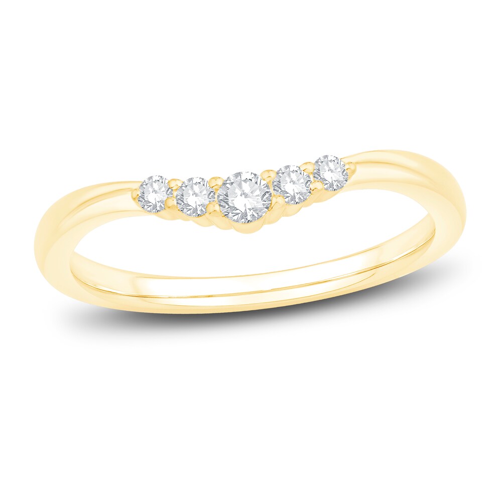 Diamond Anniversary Ring 1/6 ct tw Round 14K Yellow Gold OvbrFOr1 Diamond Anniversary Ring 1/6 ct tw Round 14K Yellow Gold OvbrFOr1