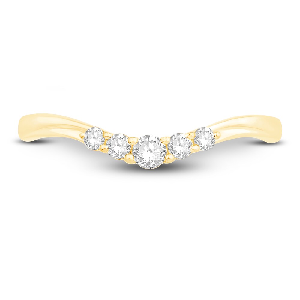 Diamond Anniversary Ring 1/6 ct tw Round 14K Yellow Gold OvbrFOr1 Diamond Anniversary Ring 1/6 ct tw Round 14K Yellow Gold OvbrFOr1