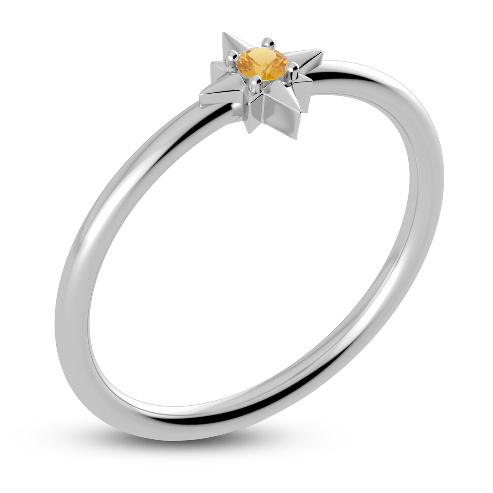Juliette Maison Natural Citrine Starburst Ring 10K White Gold PInLrmo4 Juliette Maison Natural Citrine Starburst Ring 10K White Gold PInLrmo4