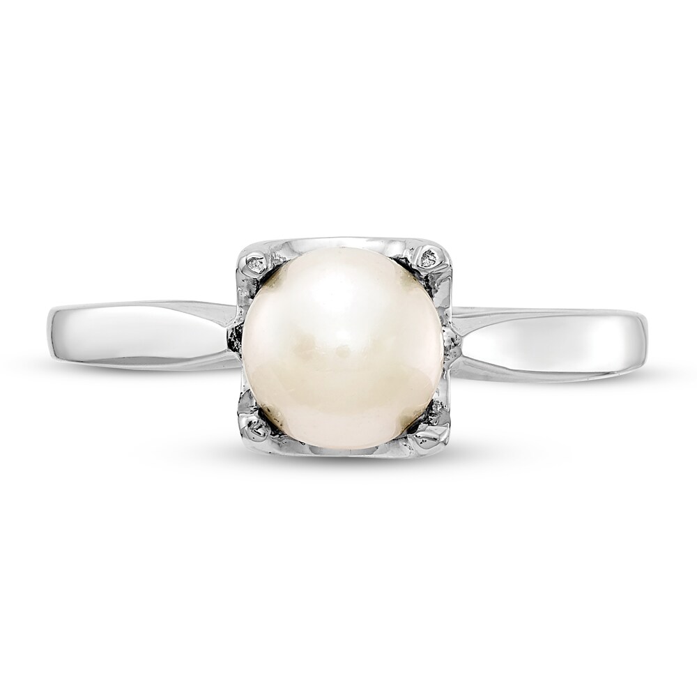 Cultured Freshwater Pearl Ring 14K White Gold PKhyxIt2 Cultured Freshwater Pearl Ring 14K White Gold PKhyxIt2