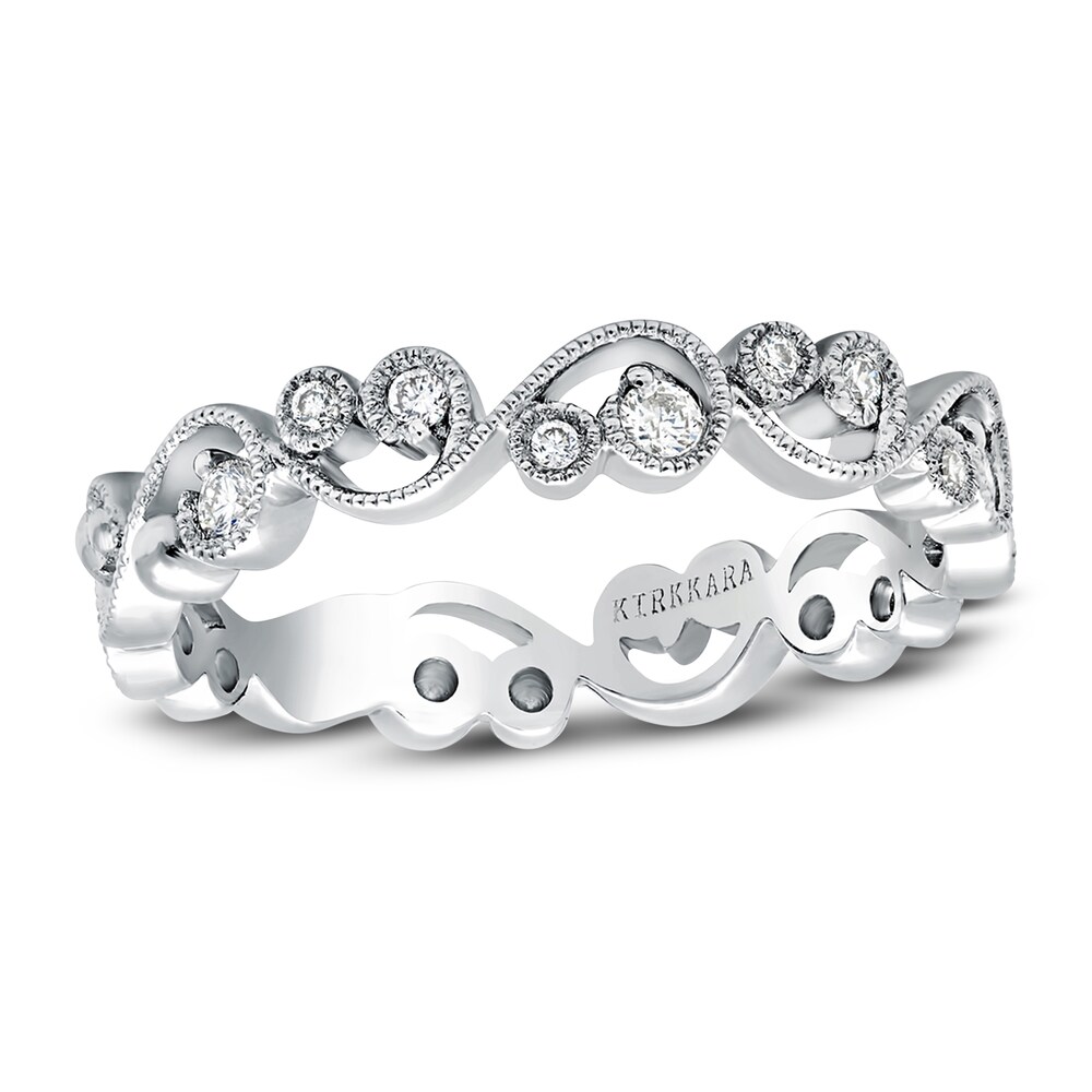 Kirk Kara Diamond Lace Wedding Band 1/8 ct tw Round 18K White Gold PMBQ9A9s Kirk Kara Diamond Lace Wedding Band 1/8 ct tw Round 18K White Gold PMBQ9A9s