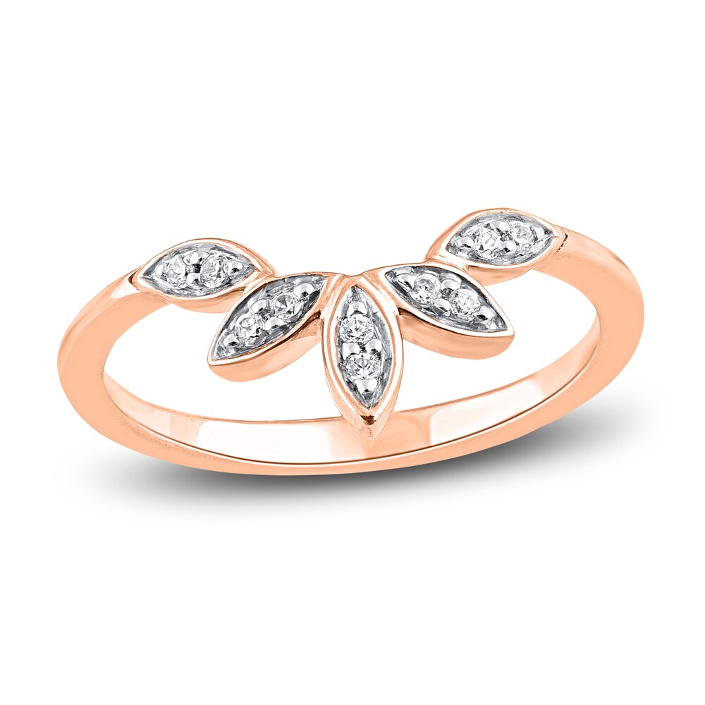 Diamond Wedding Band 1/15 ct tw Round 14K Rose Gold PRqEwW8h Diamond Wedding Band 1/15 ct tw Round 14K Rose Gold PRqEwW8h