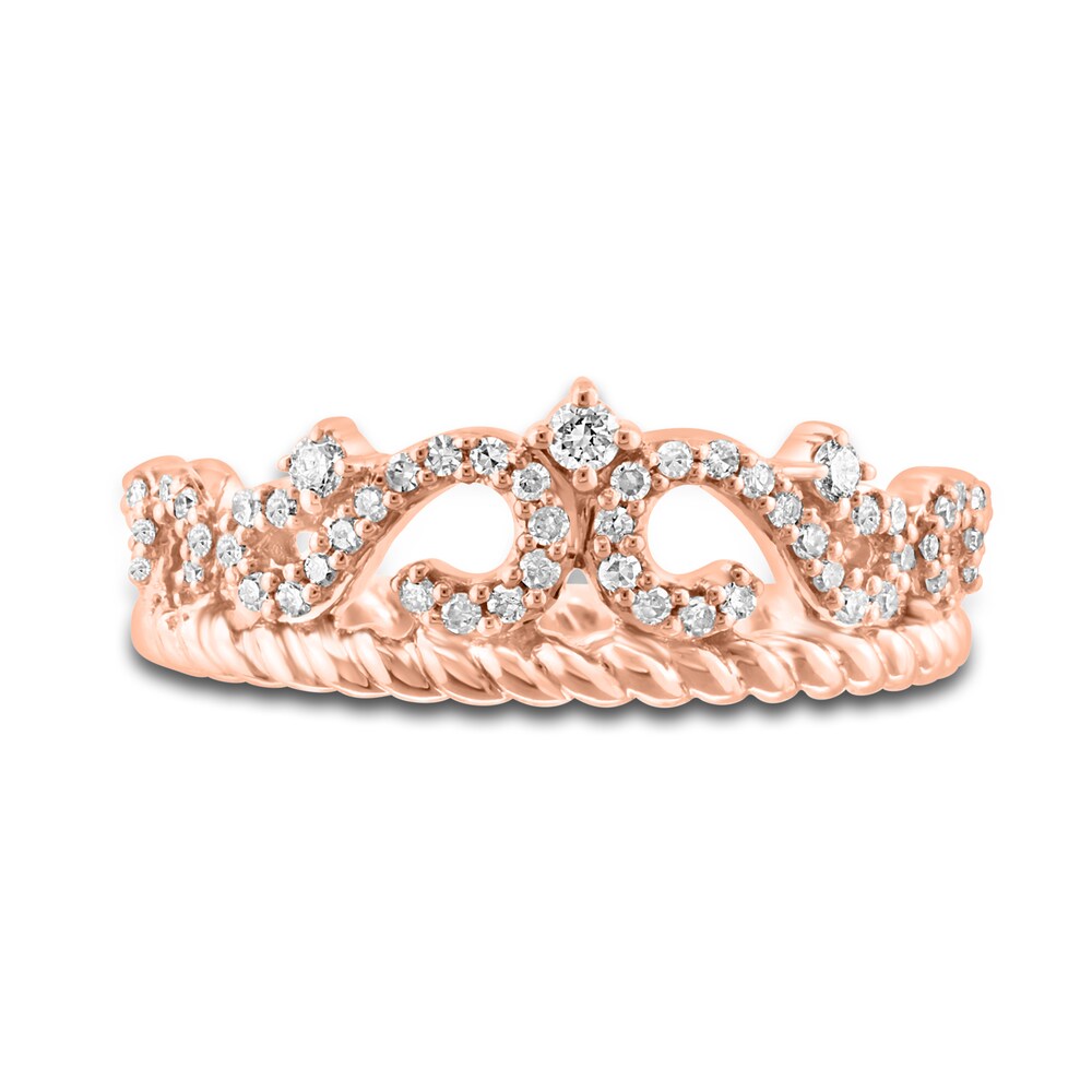 Diamond Crown Ring 1/4 ct tw Round 14K Rose Gold PSlb9tDx Diamond Crown Ring 1/4 ct tw Round 14K Rose Gold PSlb9tDx