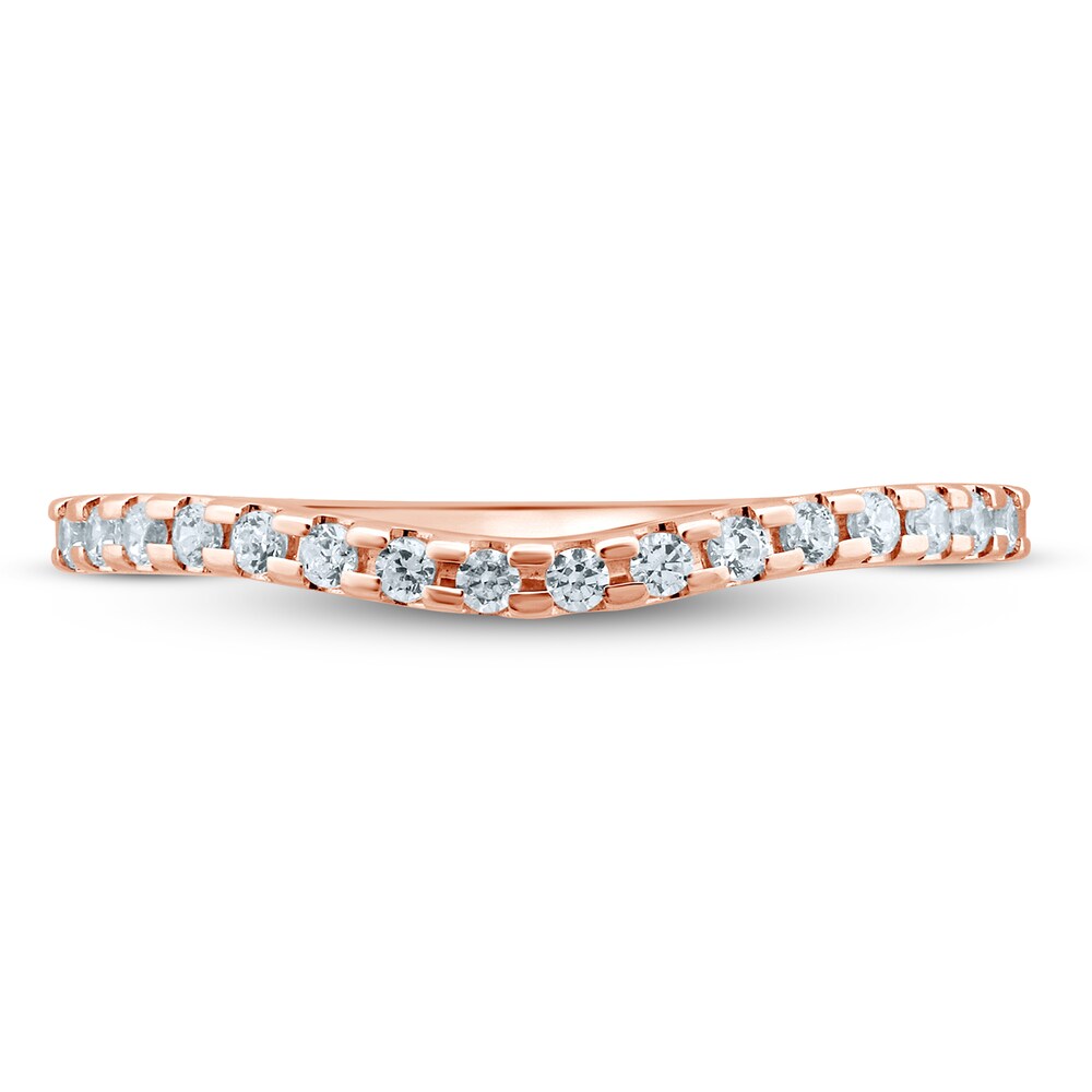 Diamond Anniversary Ring 1/6 ct tw Round 14K Rose Gold PUyqeVd1 Diamond Anniversary Ring 1/6 ct tw Round 14K Rose Gold PUyqeVd1