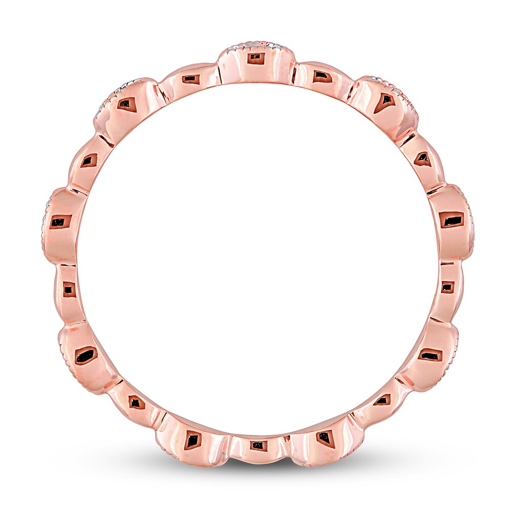 Diamond Ring 1/10 ct tw Round 10K Rose Gold PWGUZDvm Diamond Ring 1/10 ct tw Round 10K Rose Gold PWGUZDvm