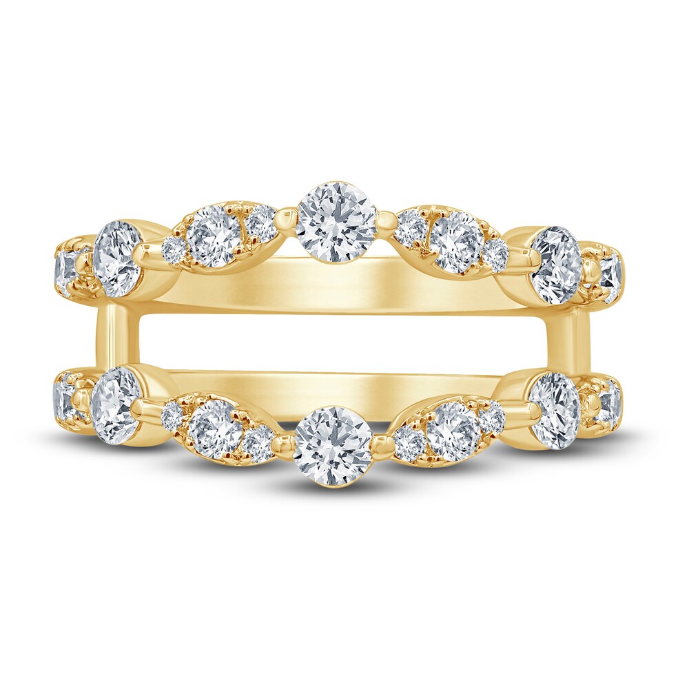 Diamond Anniversary Enhancer Band 1 ct tw Round 14K Yellow Gold PXJveCtl Diamond Anniversary Enhancer Band 1 ct tw Round 14K Yellow Gold PXJveCtl