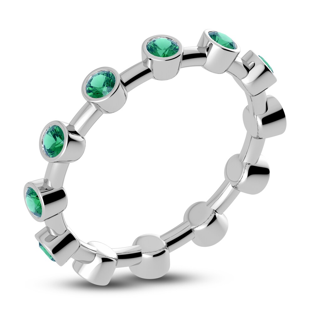 Juliette Maison Natural Emerald Ring 10K White Gold PflElx82 Juliette Maison Natural Emerald Ring 10K White Gold PflElx82