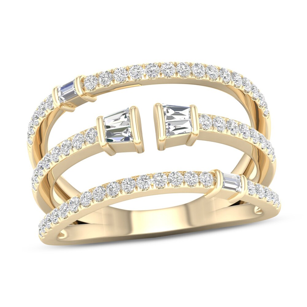 Diamond Ring 1/2 ct tw Round 10K Yellow Gold Plat9cwK Diamond Ring 1/2 ct tw Round 10K Yellow Gold Plat9cwK