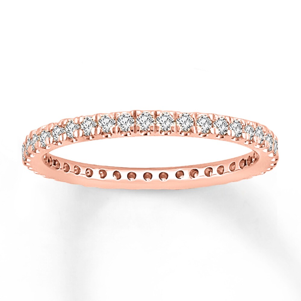 Diamond Eternity Band 1/2 ct tw Round-cut 14K Rose Gold Pv9kQbc5 Diamond Eternity Band 1/2 ct tw Round-cut 14K Rose Gold Pv9kQbc5