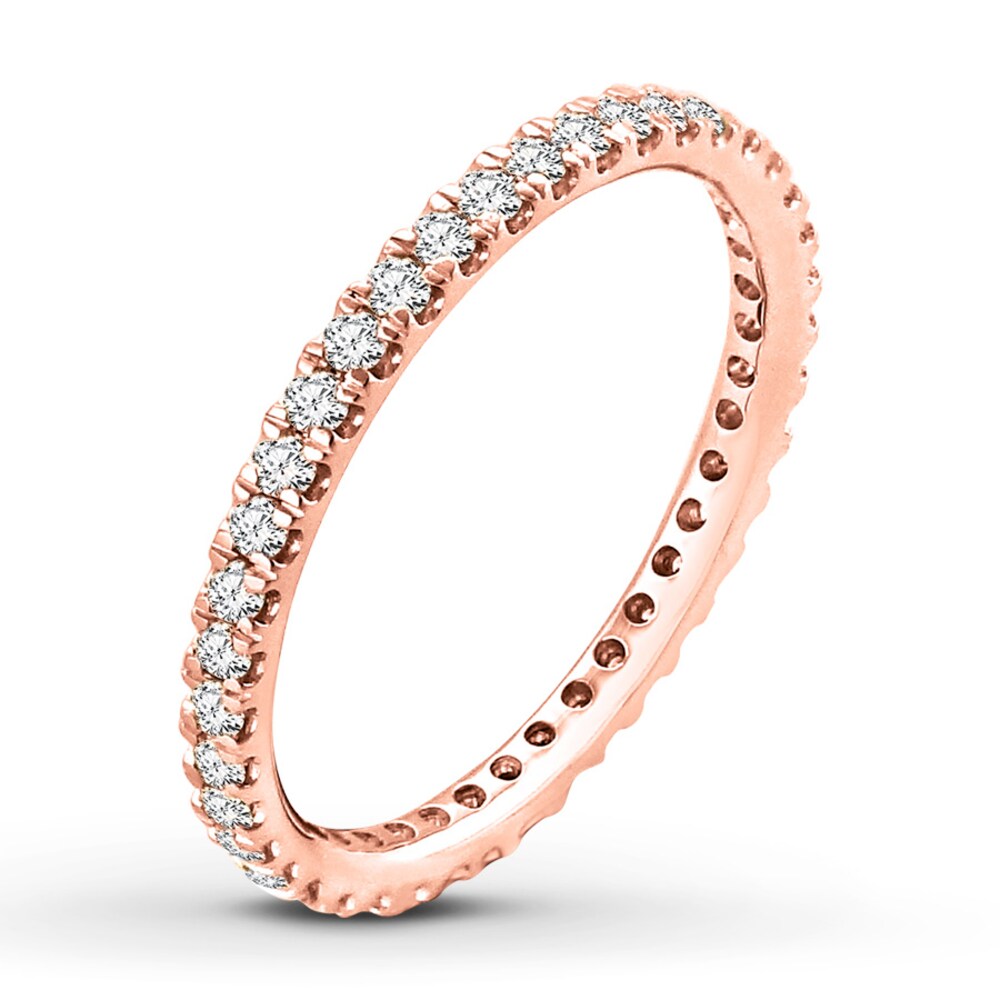 Diamond Eternity Band 1/2 ct tw Round-cut 14K Rose Gold Pv9kQbc5 Diamond Eternity Band 1/2 ct tw Round-cut 14K Rose Gold Pv9kQbc5