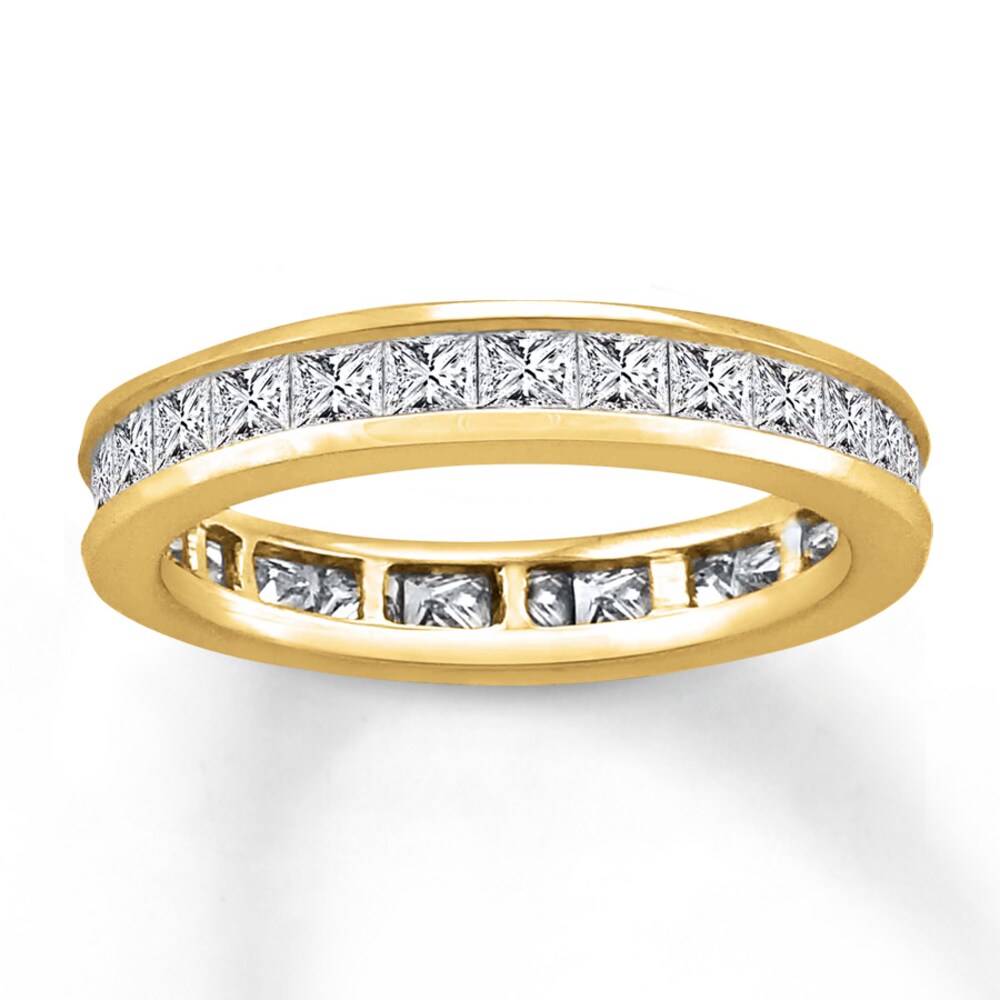 Diamond Eternity Band 2 ct tw Princess-cut 14K Yellow Gold PycbPxqu Diamond Eternity Band 2 ct tw Princess-cut 14K Yellow Gold PycbPxqu