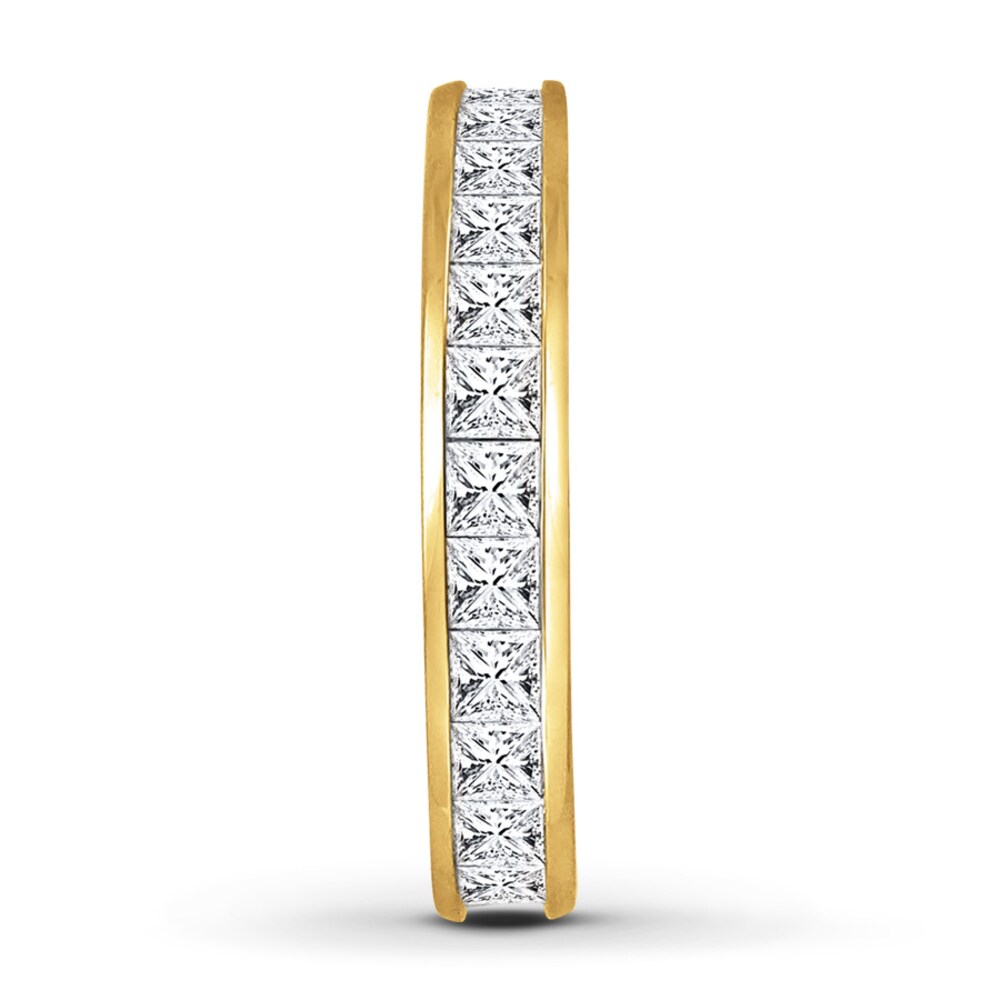 Diamond Eternity Band 2 ct tw Princess-cut 14K Yellow Gold PycbPxqu Diamond Eternity Band 2 ct tw Princess-cut 14K Yellow Gold PycbPxqu