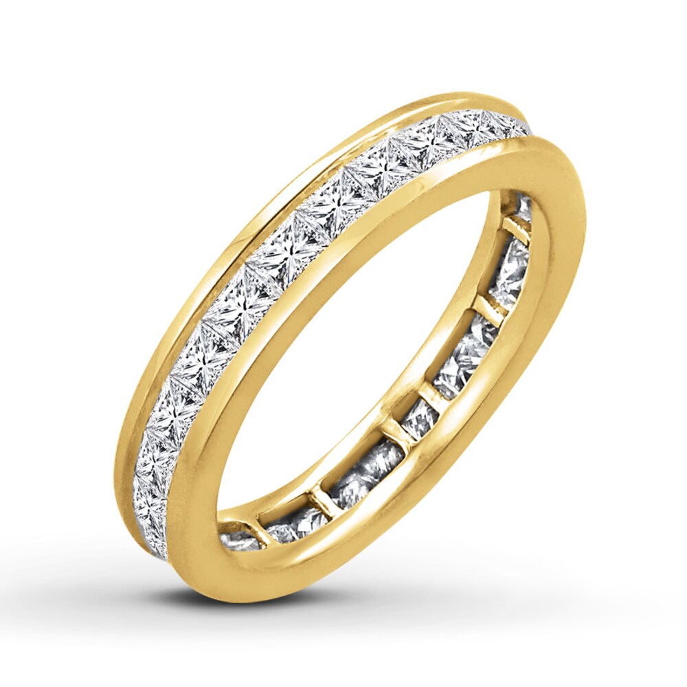 Diamond Eternity Band 2 ct tw Princess-cut 14K Yellow Gold PycbPxqu Diamond Eternity Band 2 ct tw Princess-cut 14K Yellow Gold PycbPxqu