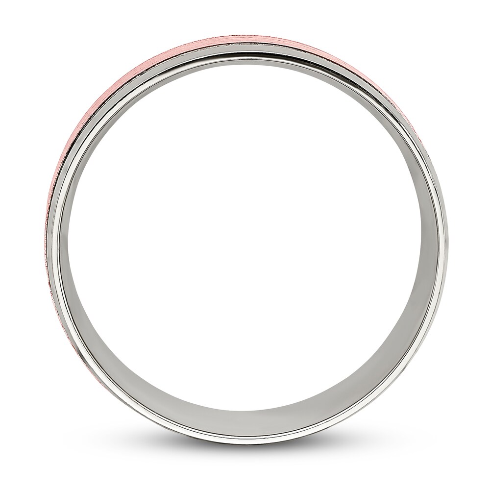 Men\'s Wedding Band 10K Two-Tone Gold 8mm Q354QD98