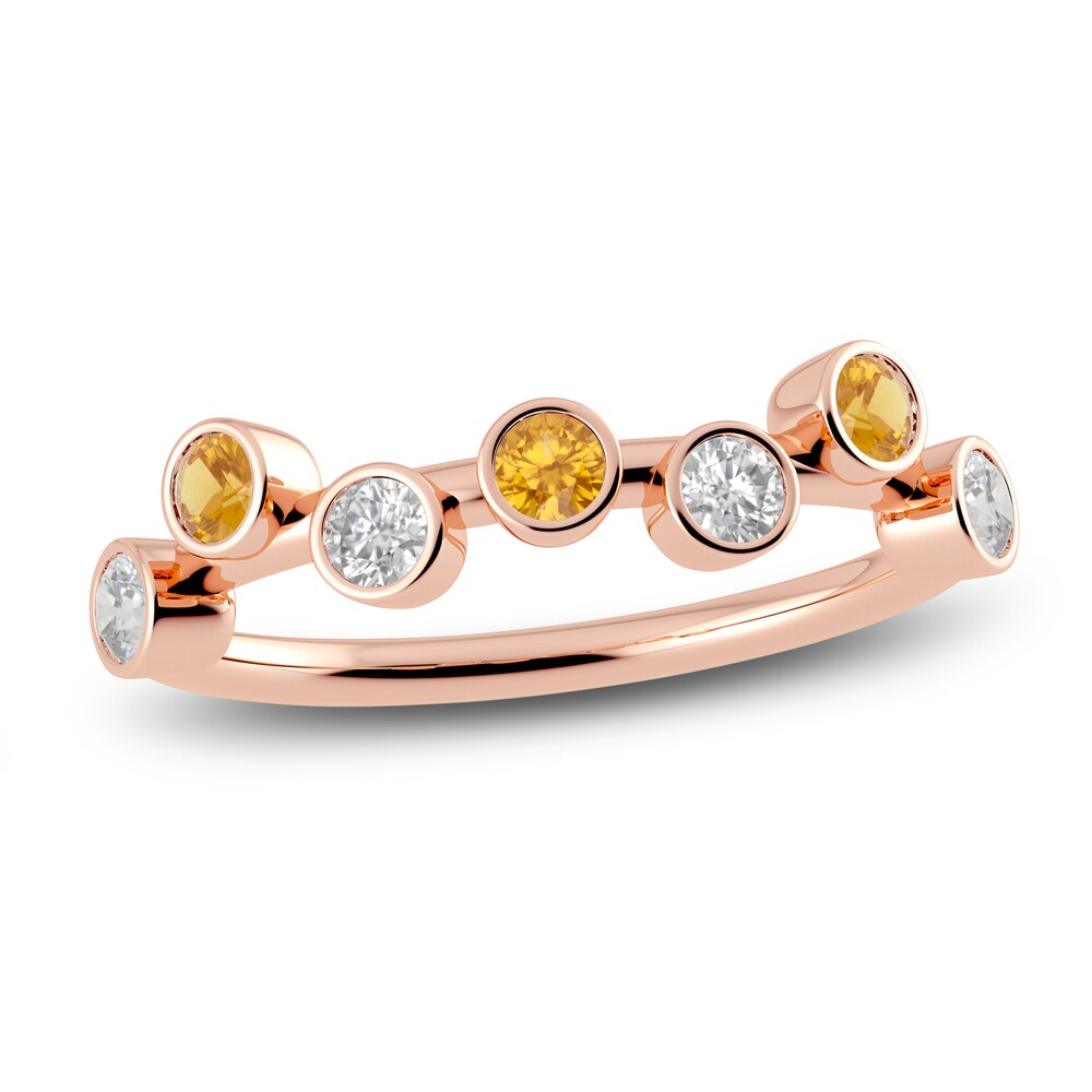 Juliette Maison Natural Citrine & Natural White Sapphire Ring 10K Rose Gold Q63uZDQg Juliette Maison Natural Citrine & Natural White Sapphire Ring 10K Rose Gold Q63uZDQg