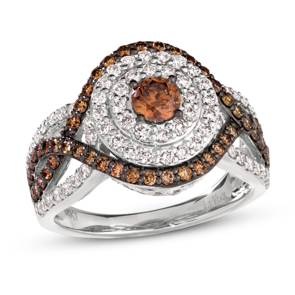 Le Vian Chocolate Diamond Ring 1-5/8 ct tw 14K Vanilla Gold QCm4Cqqb Le Vian Chocolate Diamond Ring 1-5/8 ct tw 14K Vanilla Gold QCm4Cqqb