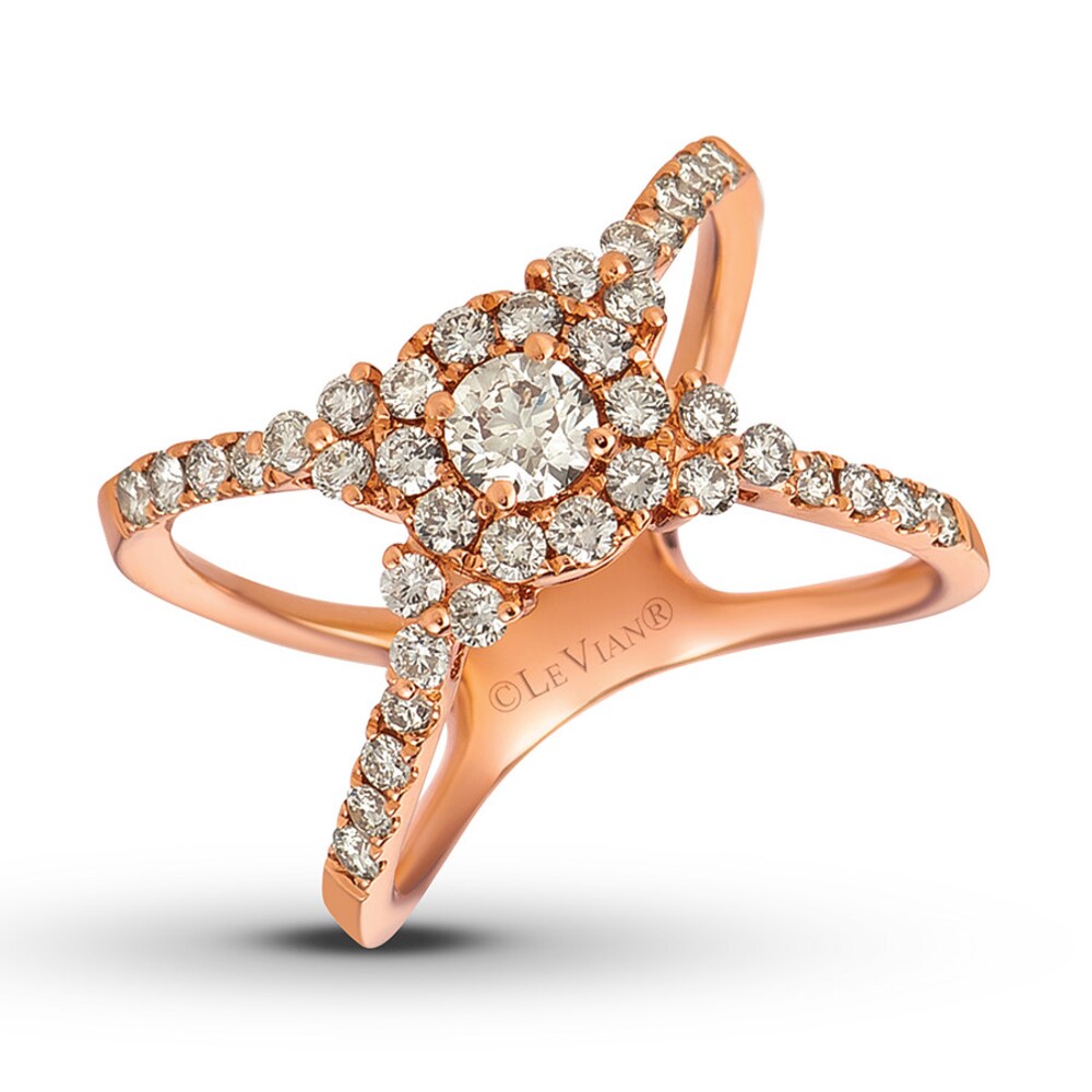 Le Vian Diamond Ring 1 ct tw Round 14K Strawberry Gold QGzFygK0