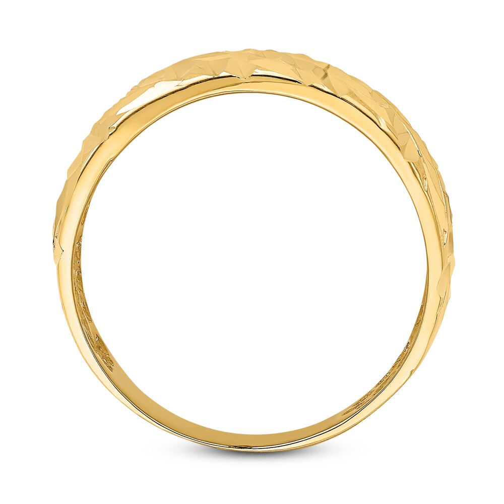 Diamond-Cut Arrow Dome Ring 14K Yellow Gold QKEN3n7h Diamond-Cut Arrow Dome Ring 14K Yellow Gold QKEN3n7h