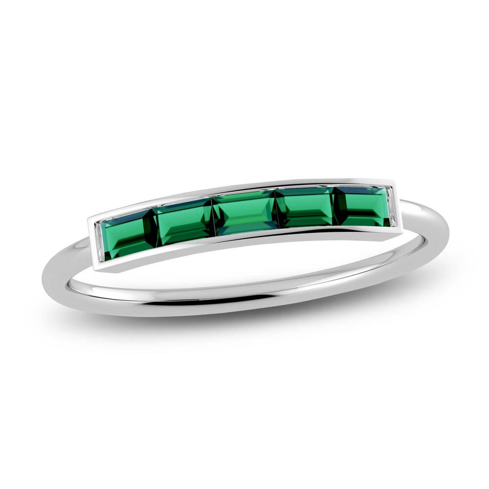 Juliette Maison Natural Emerald Baguette Bar Ring 10K White Gold QWgYTNqa Juliette Maison Natural Emerald Baguette Bar Ring 10K White Gold QWgYTNqa