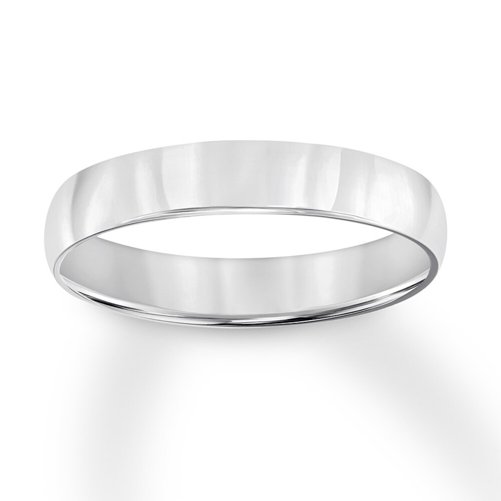 Wedding Band 18K White Gold 4mm Qfnz8Gd3 Wedding Band 18K White Gold 4mm Qfnz8Gd3
