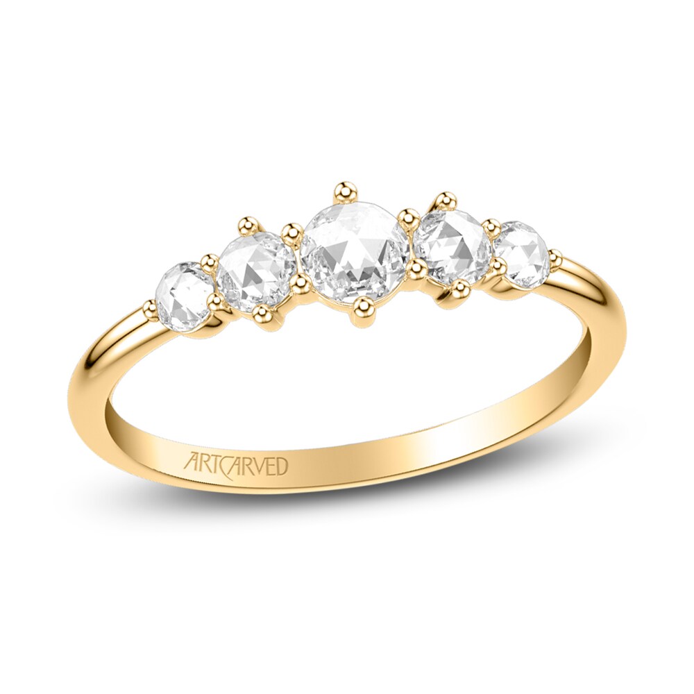 ArtCarved Rose-Cut Diamond Anniversary Band 3/8 ct tw 14K Yellow Gold QgltX6PT ArtCarved Rose-Cut Diamond Anniversary Band 3/8 ct tw 14K Yellow Gold QgltX6PT