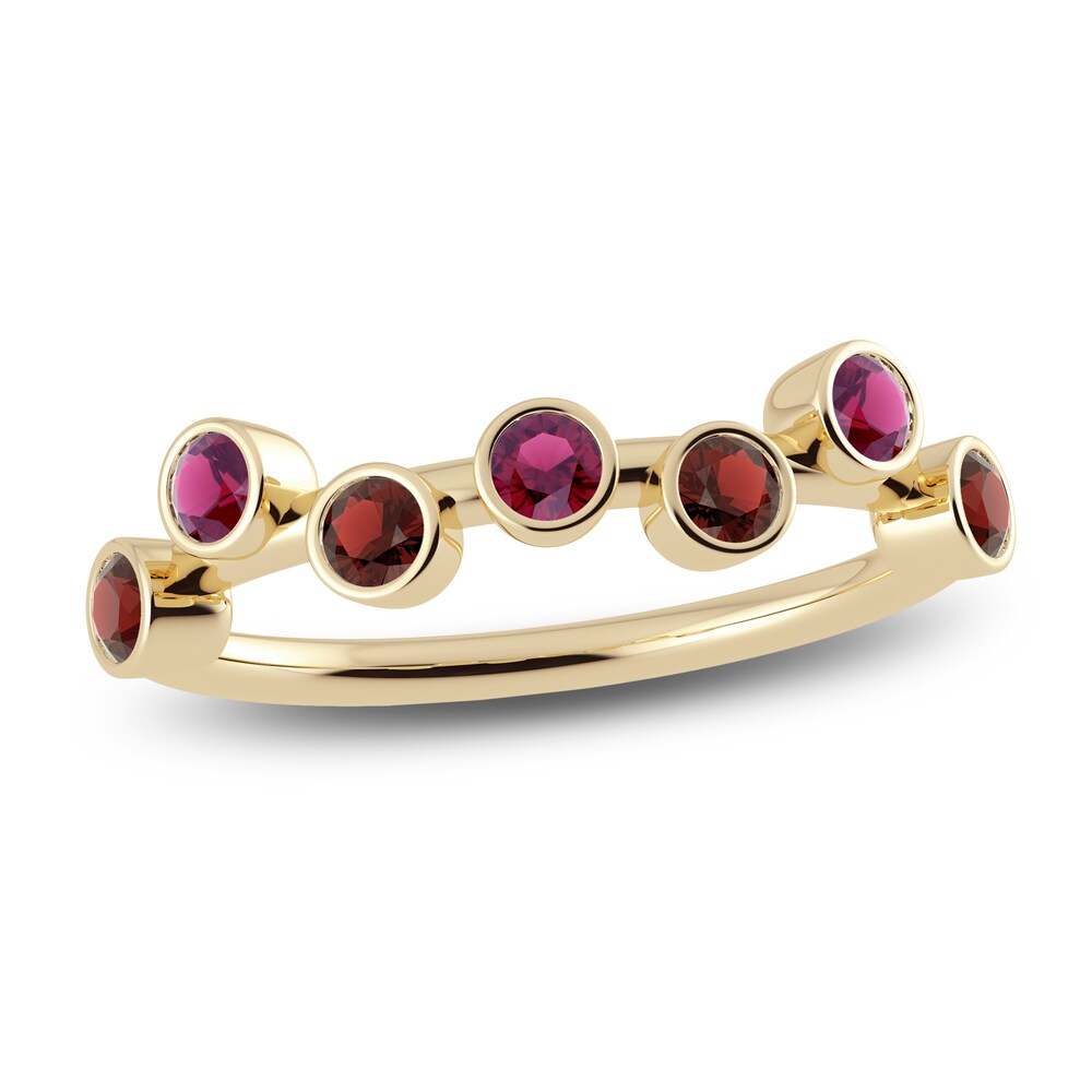 Juliette Maison Natural Rhodolite Garnet & Natural Garnet Ring 10K Yellow Gold Qo7rhmKr Juliette Maison Natural Rhodolite Garnet & Natural Garnet Ring 10K Yellow Gold Qo7rhmKr