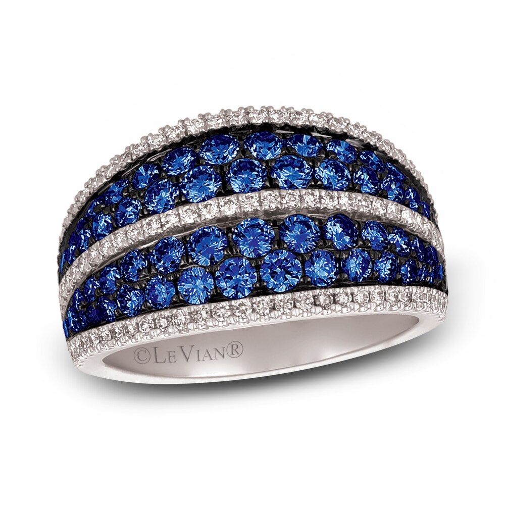 Le Vian Natural Blue Sapphire Ring 3/8 ct tw Diamonds 14K Vanilla Gold Qq9rsZ7v Le Vian Natural Blue Sapphire Ring 3/8 ct tw Diamonds 14K Vanilla Gold Qq9rsZ7v