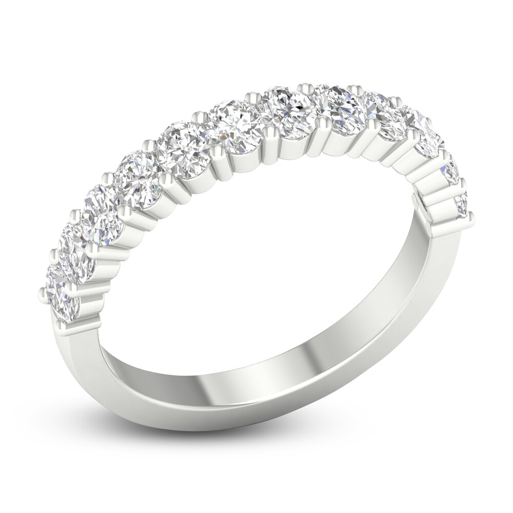 Diamond Anniversary Band 1 ct tw Oval Platinum QtLKGEVj
