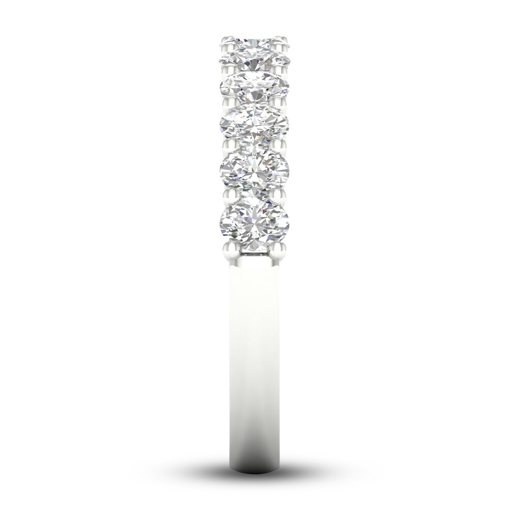 Diamond Anniversary Band 1 ct tw Oval Platinum QtLKGEVj