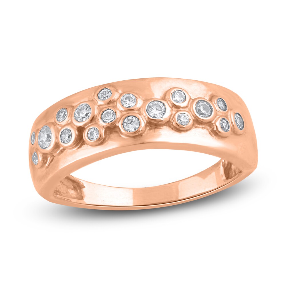 Diamond Anniversary Band 1/4 ct tw Round 14K Rose Gold R1edDTeB Diamond Anniversary Band 1/4 ct tw Round 14K Rose Gold R1edDTeB