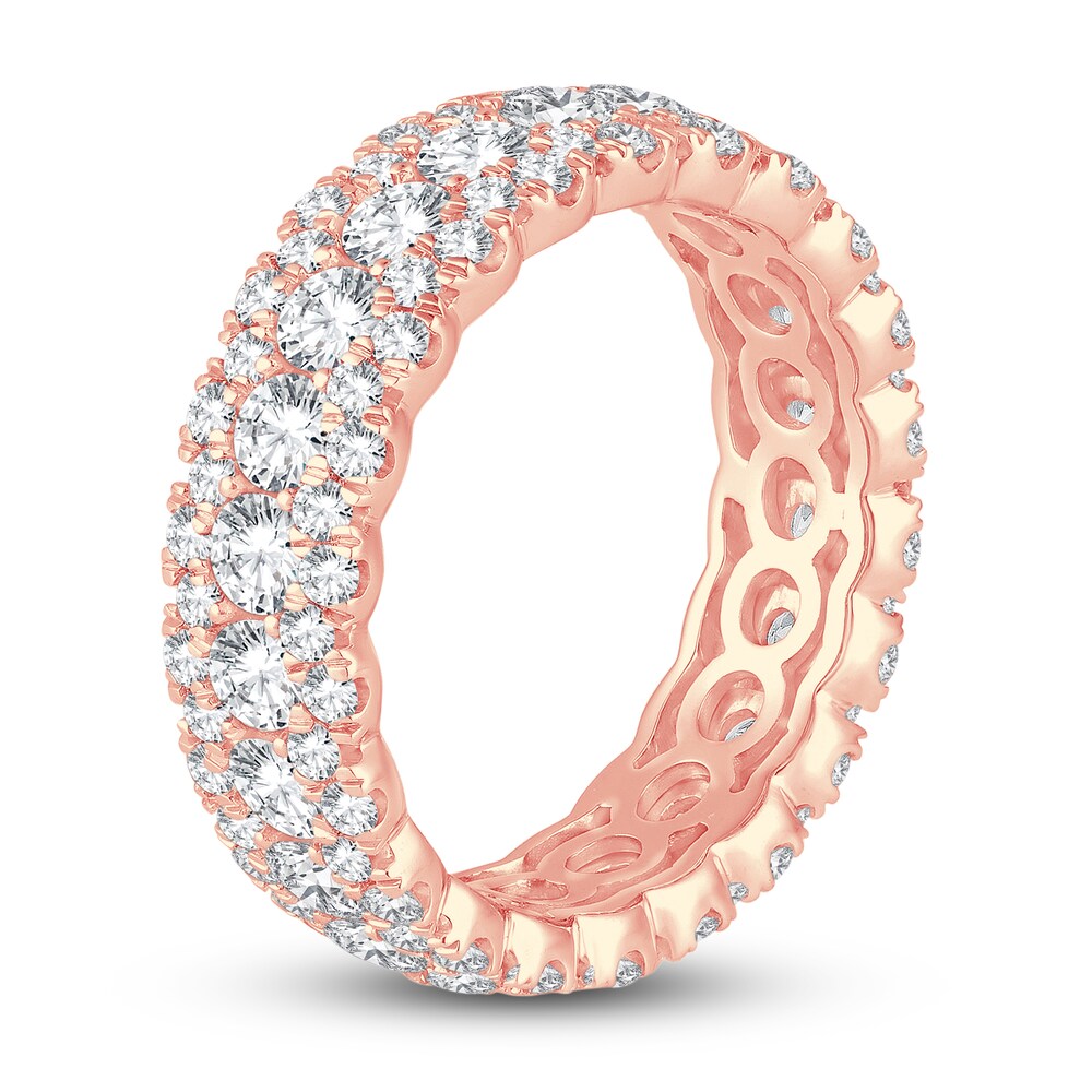 Diamond Eternity Ring 3 ct tw Round 14K Rose Gold R5FivAHT Diamond Eternity Ring 3 ct tw Round 14K Rose Gold R5FivAHT