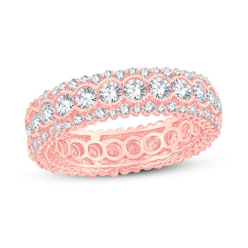 Diamond Eternity Band 2 ct tw Round 14K Rose Gold RRcUuZkM Diamond Eternity Band 2 ct tw Round 14K Rose Gold RRcUuZkM
