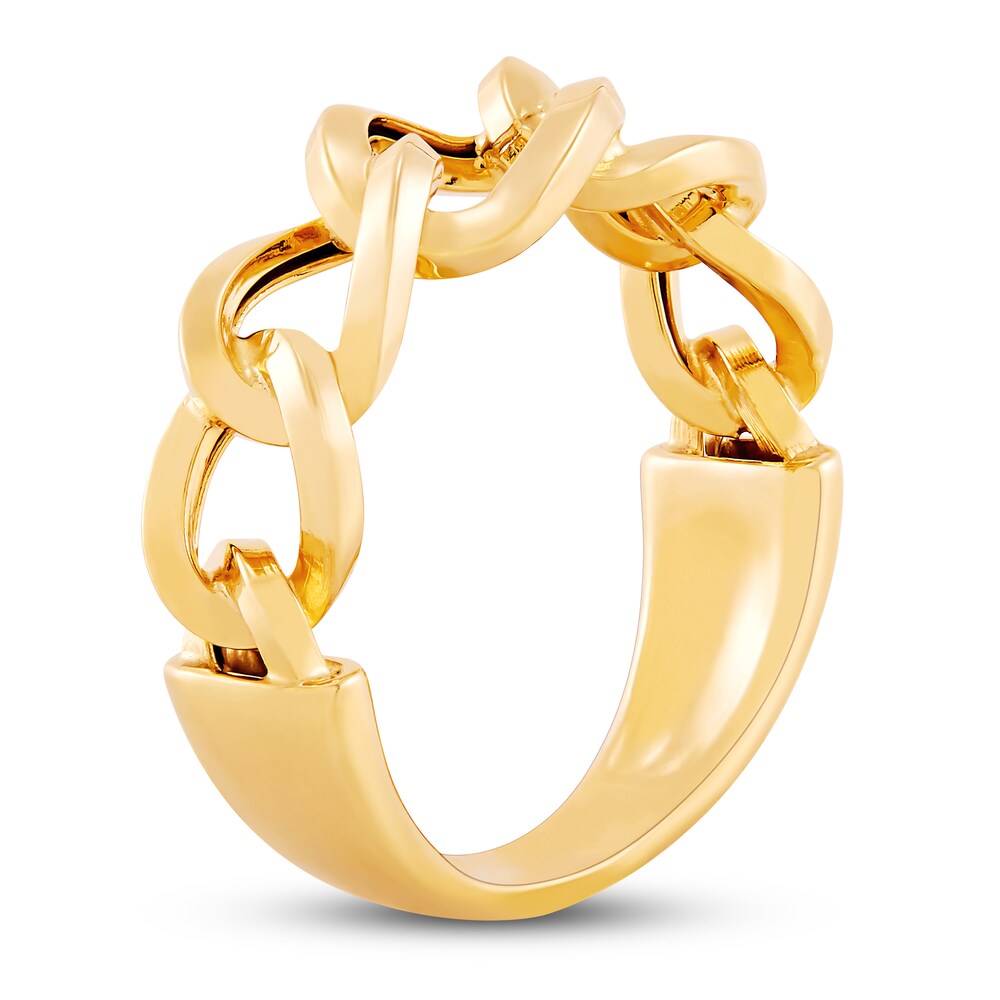 Italia D\'Oro Chain Link Ring 14K Yellow Gold RUlcURu9 Italia D\'Oro Chain Link Ring 14K Yellow Gold RUlcURu9