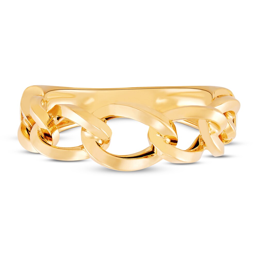 Italia D\'Oro Chain Link Ring 14K Yellow Gold RUlcURu9 Italia D\'Oro Chain Link Ring 14K Yellow Gold RUlcURu9
