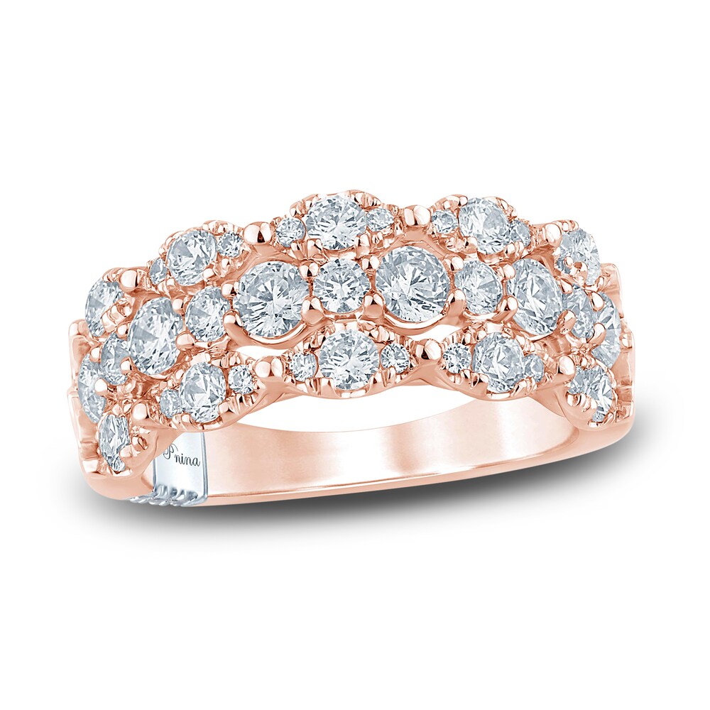 Pnina Tornai Lab-Created Diamond Anniversary Band 1-3/4 ct tw Round 14K Rose Gold RZnNpkpL Pnina Tornai Lab-Created Diamond Anniversary Band 1-3/4 ct tw Round 14K Rose Gold RZnNpkpL