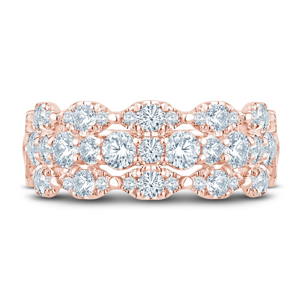 Pnina Tornai Lab-Created Diamond Anniversary Band 1-3/4 ct tw Round 14K Rose Gold RZnNpkpL Pnina Tornai Lab-Created Diamond Anniversary Band 1-3/4 ct tw Round 14K Rose Gold RZnNpkpL