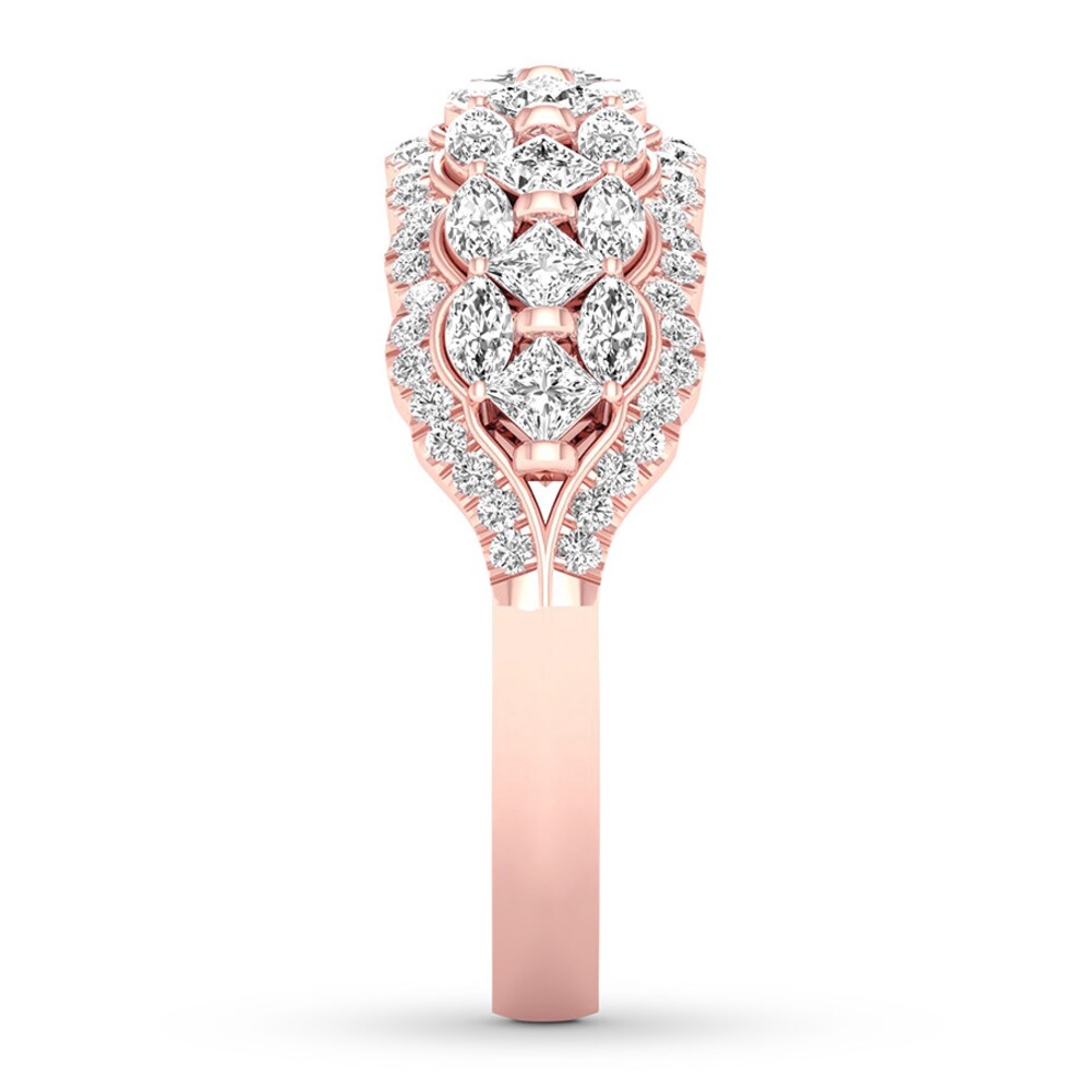 Diamond Anniversary Band 1-1/4 carats tw 14K Rose Gold RbL2PwDn
