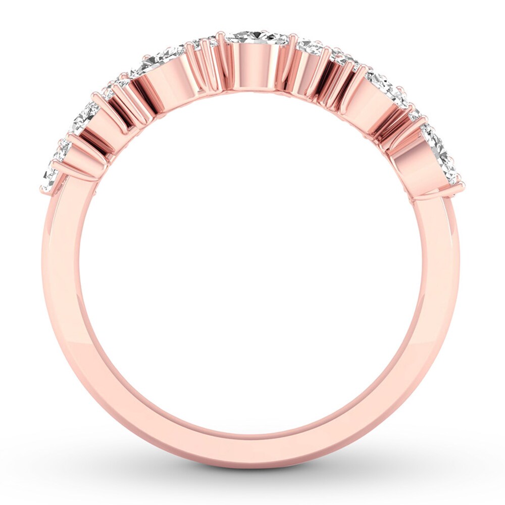 Diamond Anniversary Ring 1-1/5 ct tw Marquise/Round 14K Gold S2oeWxND Diamond Anniversary Ring 1-1/5 ct tw Marquise/Round 14K Gold S2oeWxND