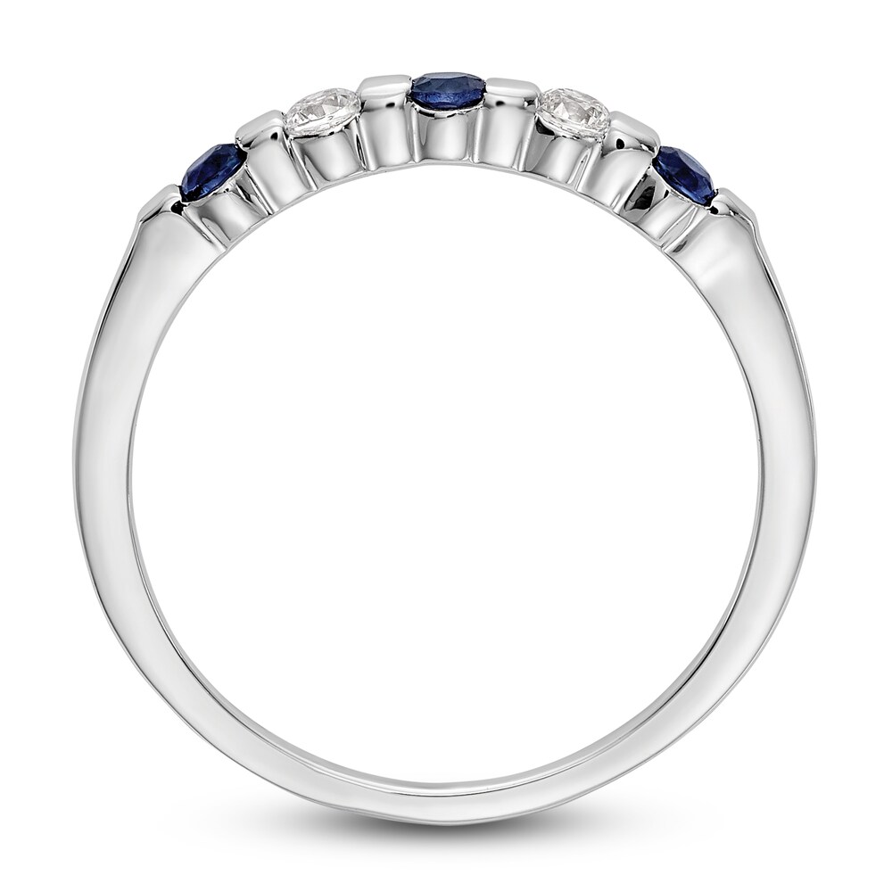 Natural Blue Sapphire Stackable Ring 1/10 ct tw Round 14K White Gold S5v9zdZS Natural Blue Sapphire Stackable Ring 1/10 ct tw Round 14K White Gold S5v9zdZS