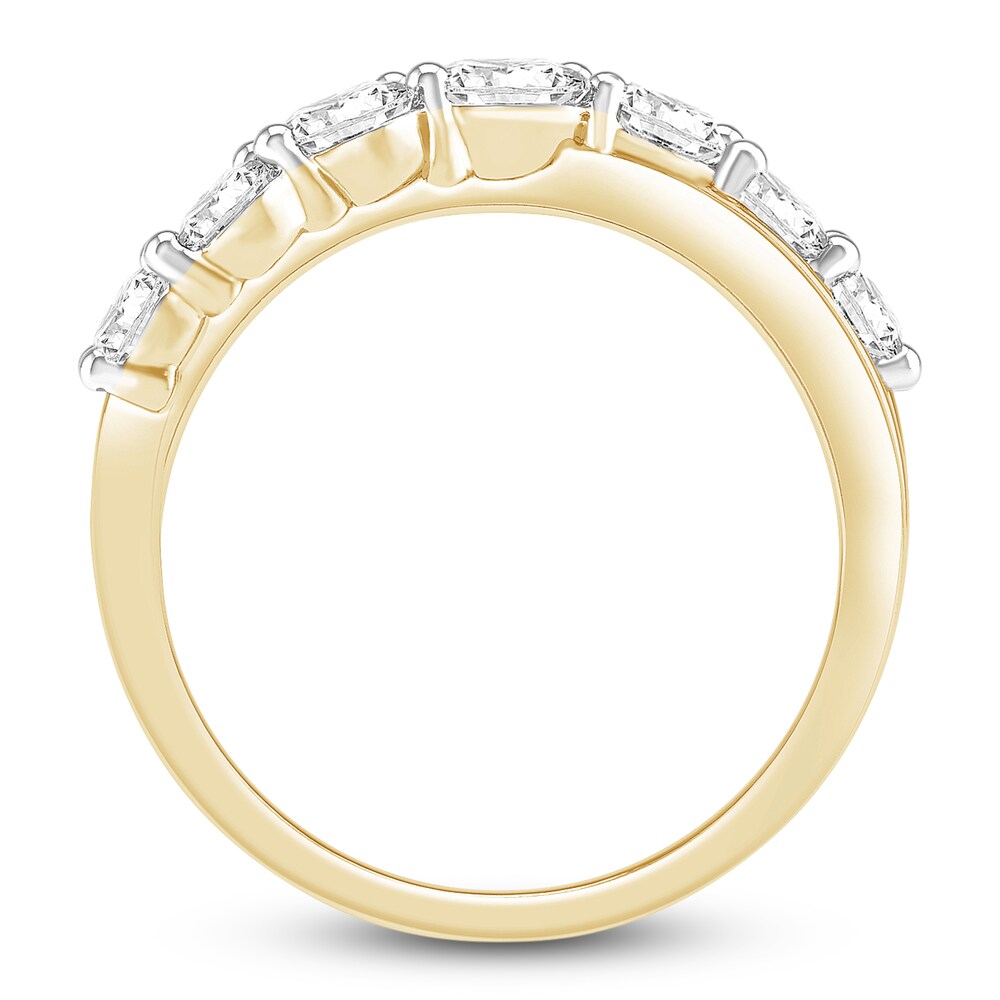 Lab-Created Diamond Ring 1-1/2 ct tw Round 14K Yellow Gold S76jyRx4 Lab-Created Diamond Ring 1-1/2 ct tw Round 14K Yellow Gold S76jyRx4
