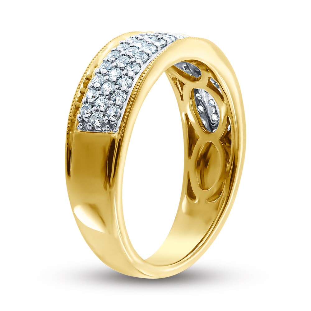 Diamond Anniversary Ring 1/2 ct tw Round 14K Two-Tone Gold S7H4Uz11 Diamond Anniversary Ring 1/2 ct tw Round 14K Two-Tone Gold S7H4Uz11