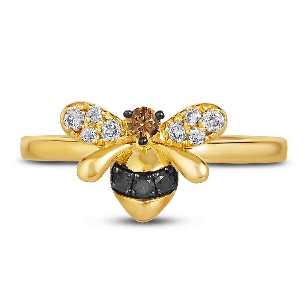 Le Vian Diamond Bee Ring 1/5 ct tw Round 14K Honey Gold SNqYtO2n Le Vian Diamond Bee Ring 1/5 ct tw Round 14K Honey Gold SNqYtO2n