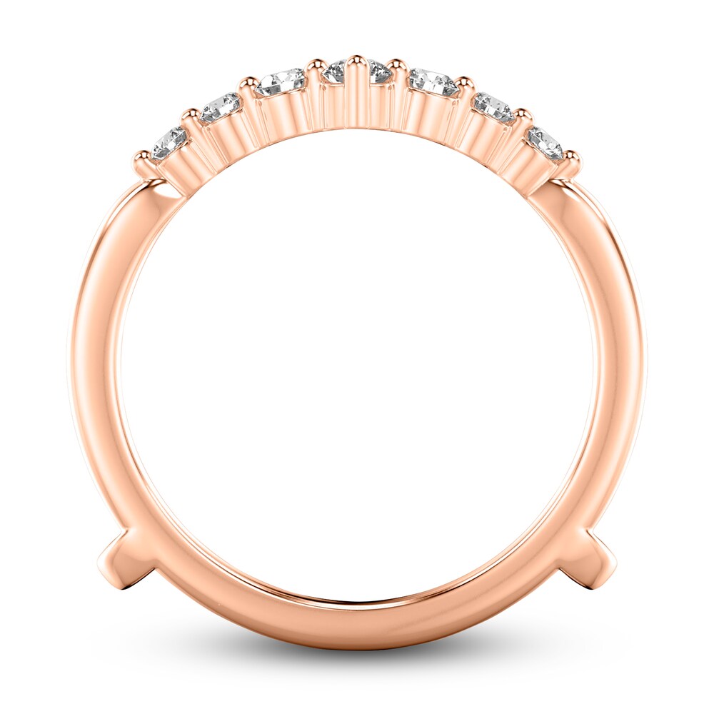 Diamond Chevron Enhancer Ring 1/2 ct tw Round 14K Rose Gold SUaFam8K Diamond Chevron Enhancer Ring 1/2 ct tw Round 14K Rose Gold SUaFam8K