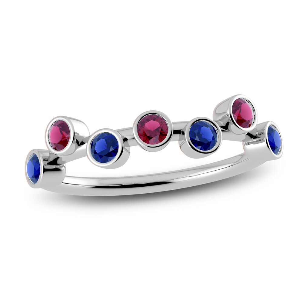 Juliette Maison Natural Blue Sapphire & Natural Rhodolite Garnet Ring 10K White Gold ScVRv6Y8 Juliette Maison Natural Blue Sapphire & Natural Rhodolite Garnet Ring 10K White Gold ScVRv6Y8