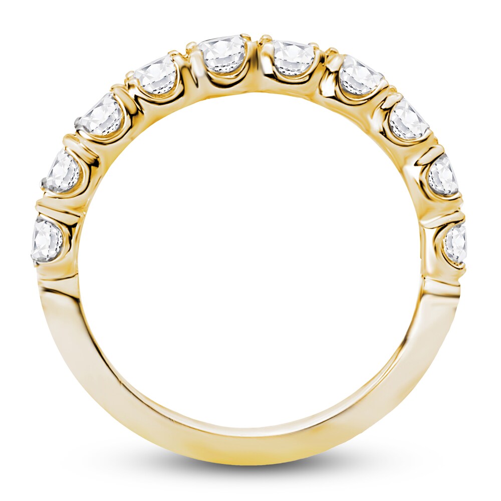 Diamond Anniversary Band 1 ct tw Round 14K Yellow Gold SivOzomj