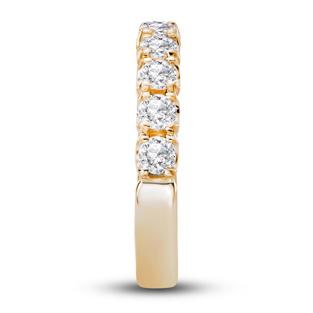 Diamond Anniversary Band 1 ct tw Round 14K Yellow Gold SivOzomj