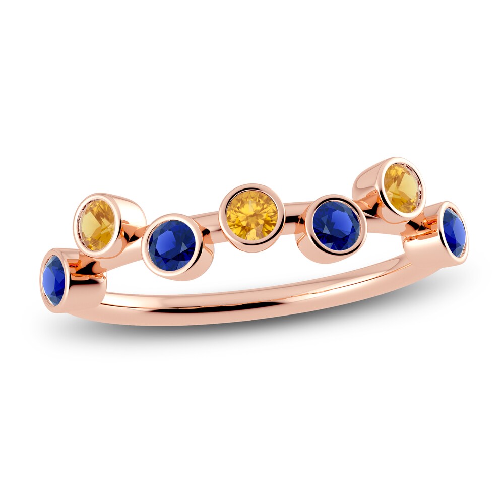 Juliette Maison Natural Blue Sapphire & Natural Orange Citrine Ring 10K Rose Gold SjOJ3bVb Juliette Maison Natural Blue Sapphire & Natural Orange Citrine Ring 10K Rose Gold SjOJ3bVb