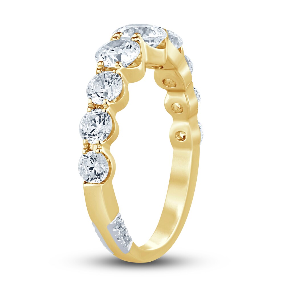 Pnina Tornai Lab-Created Diamond Anniversary Band 2 ct tw Round 14K Yellow Gold SldaBQWM Pnina Tornai Lab-Created Diamond Anniversary Band 2 ct tw Round 14K Yellow Gold SldaBQWM