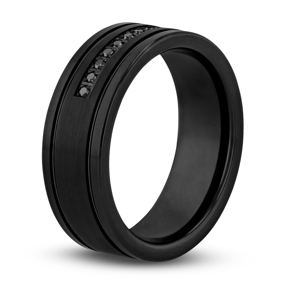 Black Diamond Wedding Band 1/10 ct tw Round Black Tungsten 8mm SnLJjTRW Black Diamond Wedding Band 1/10 ct tw Round Black Tungsten 8mm SnLJjTRW